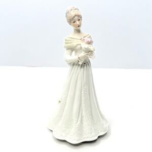 Bride Porcelain Figurine Musical - Rotates And Plays “When You Wish Upon A Star”